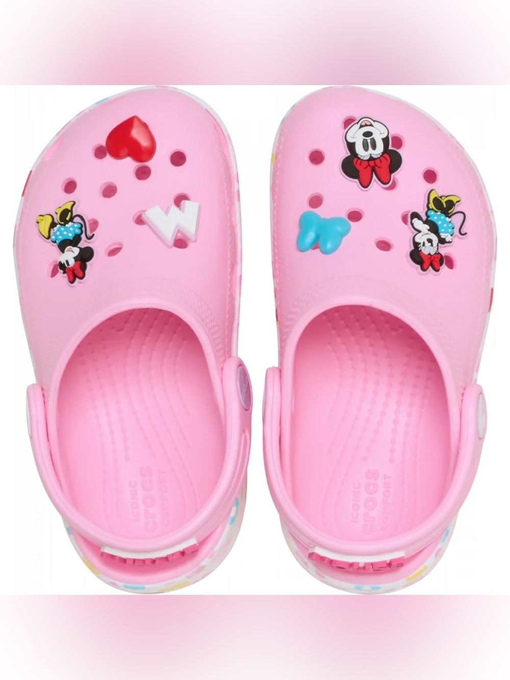 CROCS X DISNEY MINNIE MOUSE CLASSIC CLOG SHOES 7C
